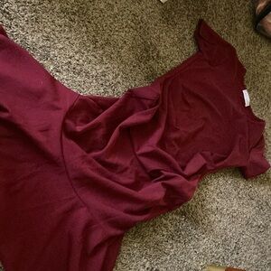 Maroon Maternity Dress